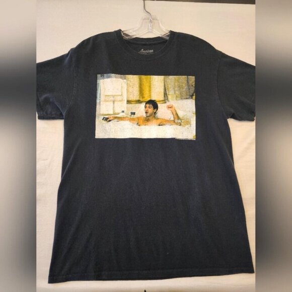 American Classic Men's Black Graphic T-Shirt, size Medium - Picture 4 of 7